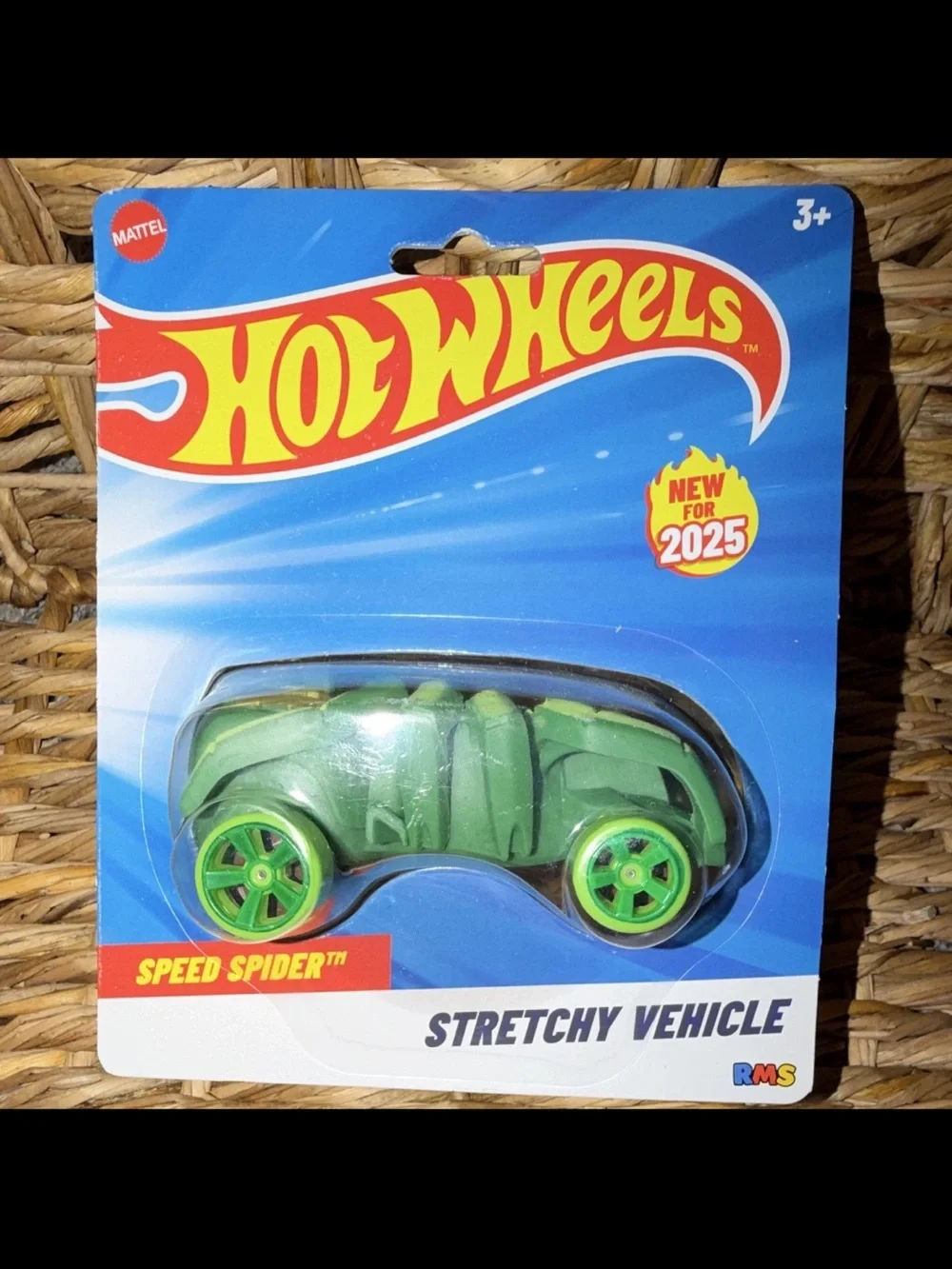 RMS Mattel Hot Wheels Stretchy Vehicle 4-Pack Spider , Crocodile, Dragon, Shark
